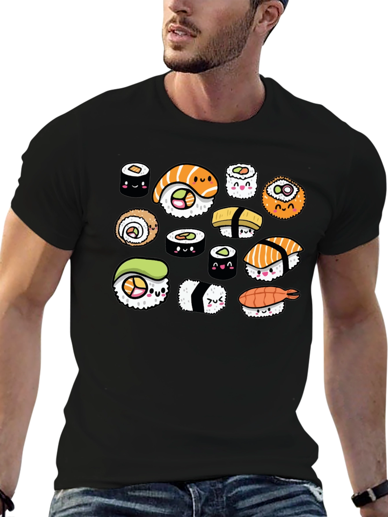 Sushi Lover T-Shirt - Cute Kawaii Design