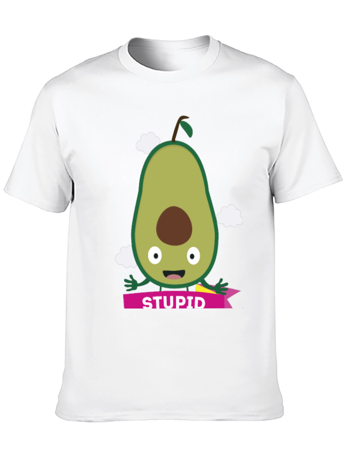 Funny Avocado Stupid Graphic T-Shirt