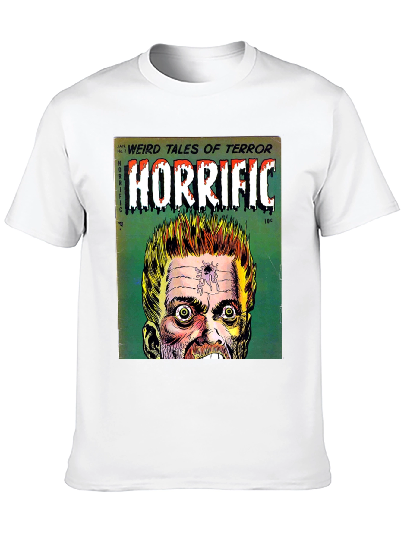 Horrific Weird Tales Comic Book Cover T-Shirt