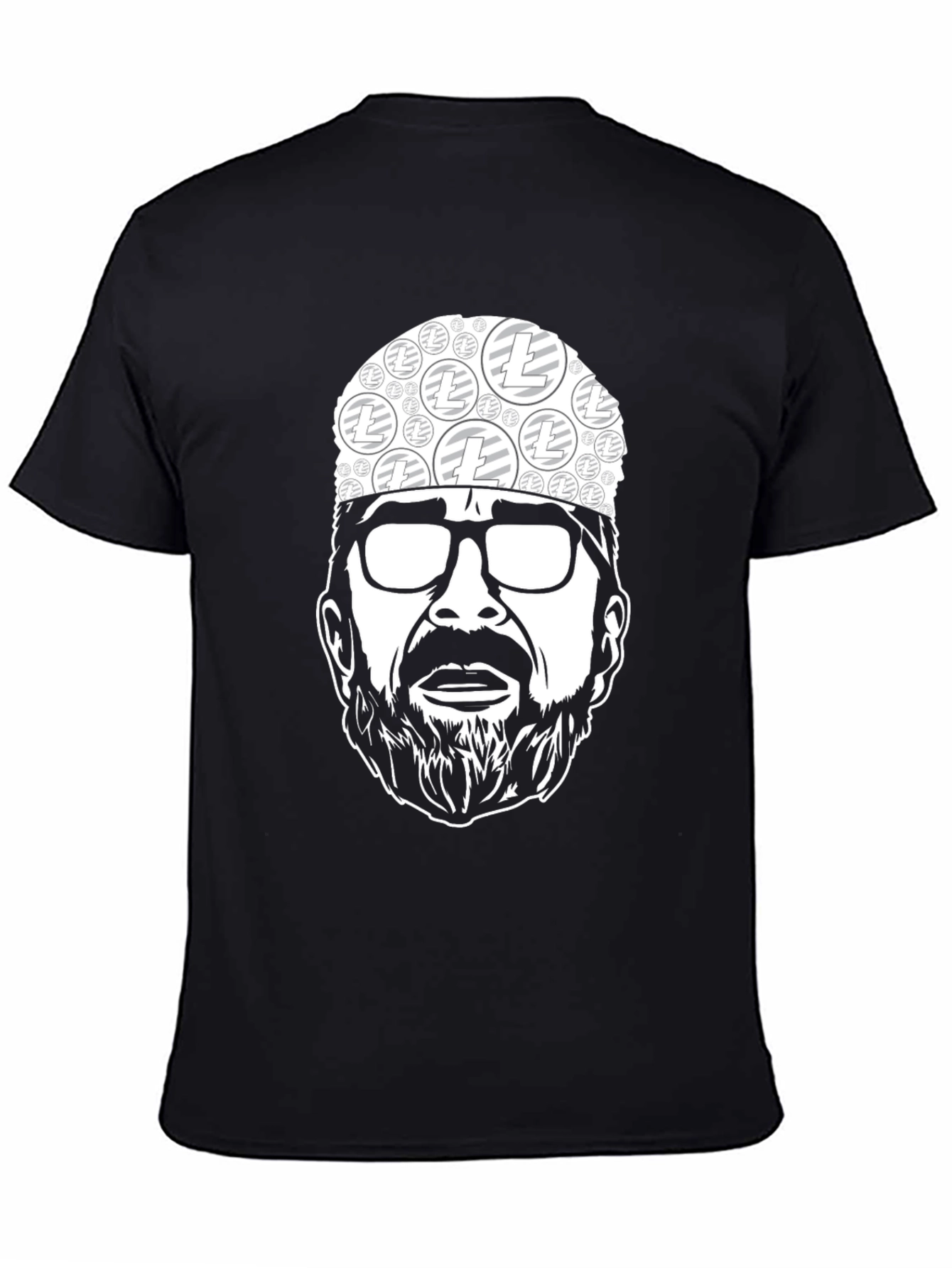 Black Litecoin Crypto Tee