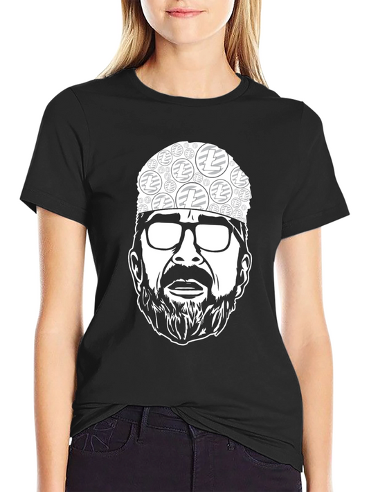 Black Litecoin Crypto Tee