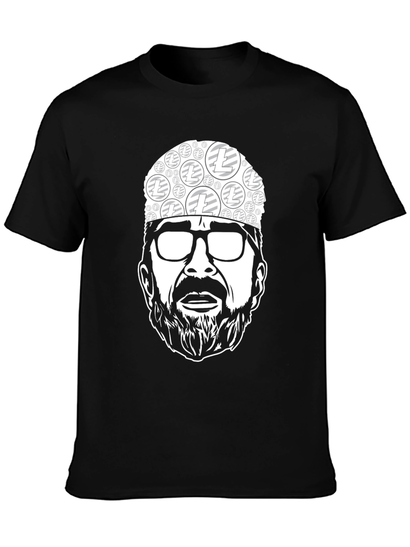 Black Litecoin Crypto Tee