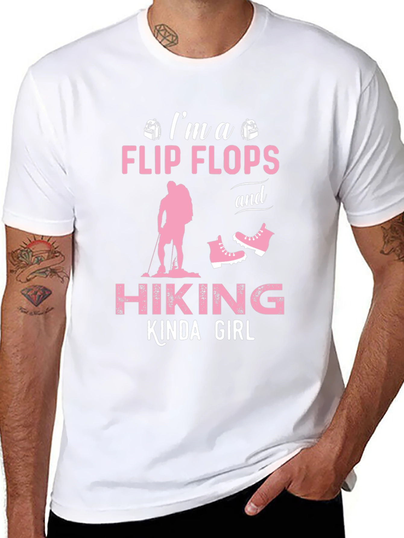 Flip Flops and Hiking Kinda Girl T-Shirt