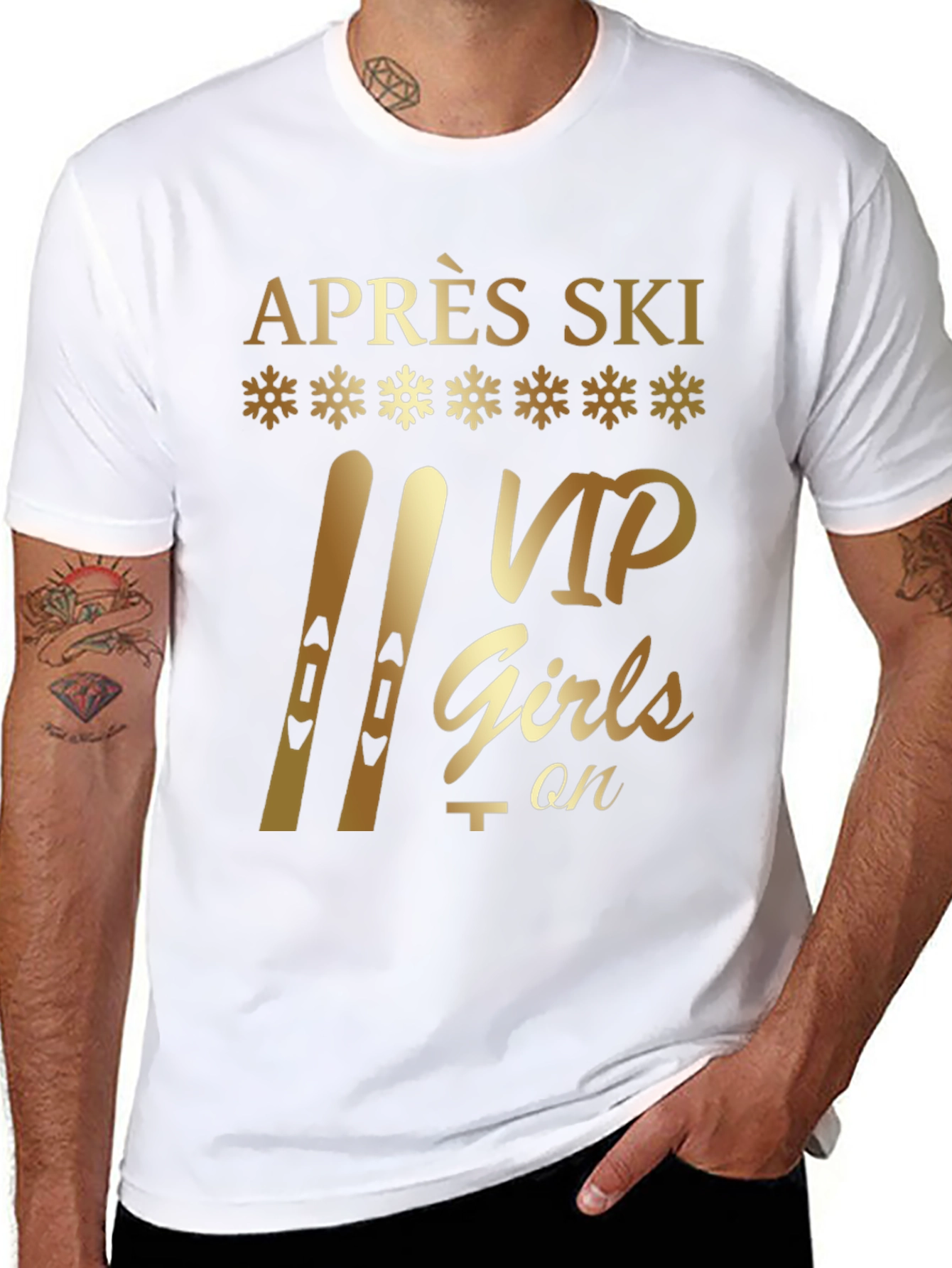 Après Ski VIP Girls On T-Shirt - Black