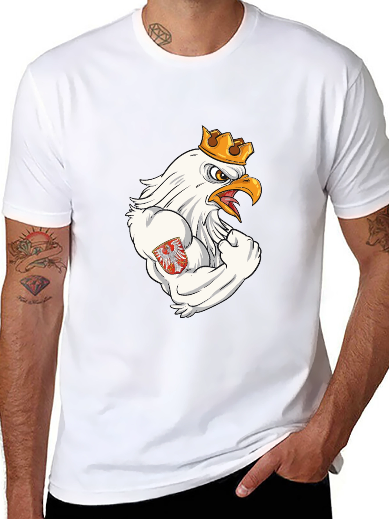 Eagle Power T-Shirt - Black Graphic Tee