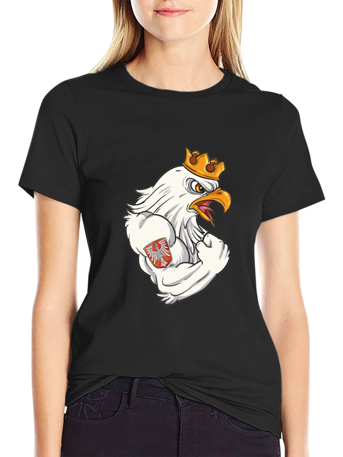 Eagle Power T-Shirt - Black Graphic Tee