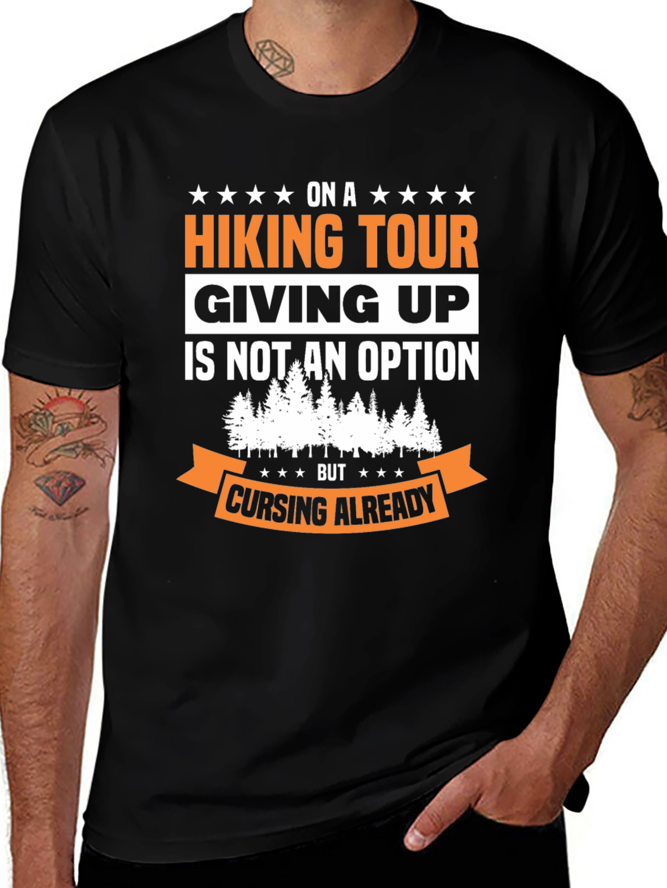 Funny Hiking Tour Graphic T-Shirt