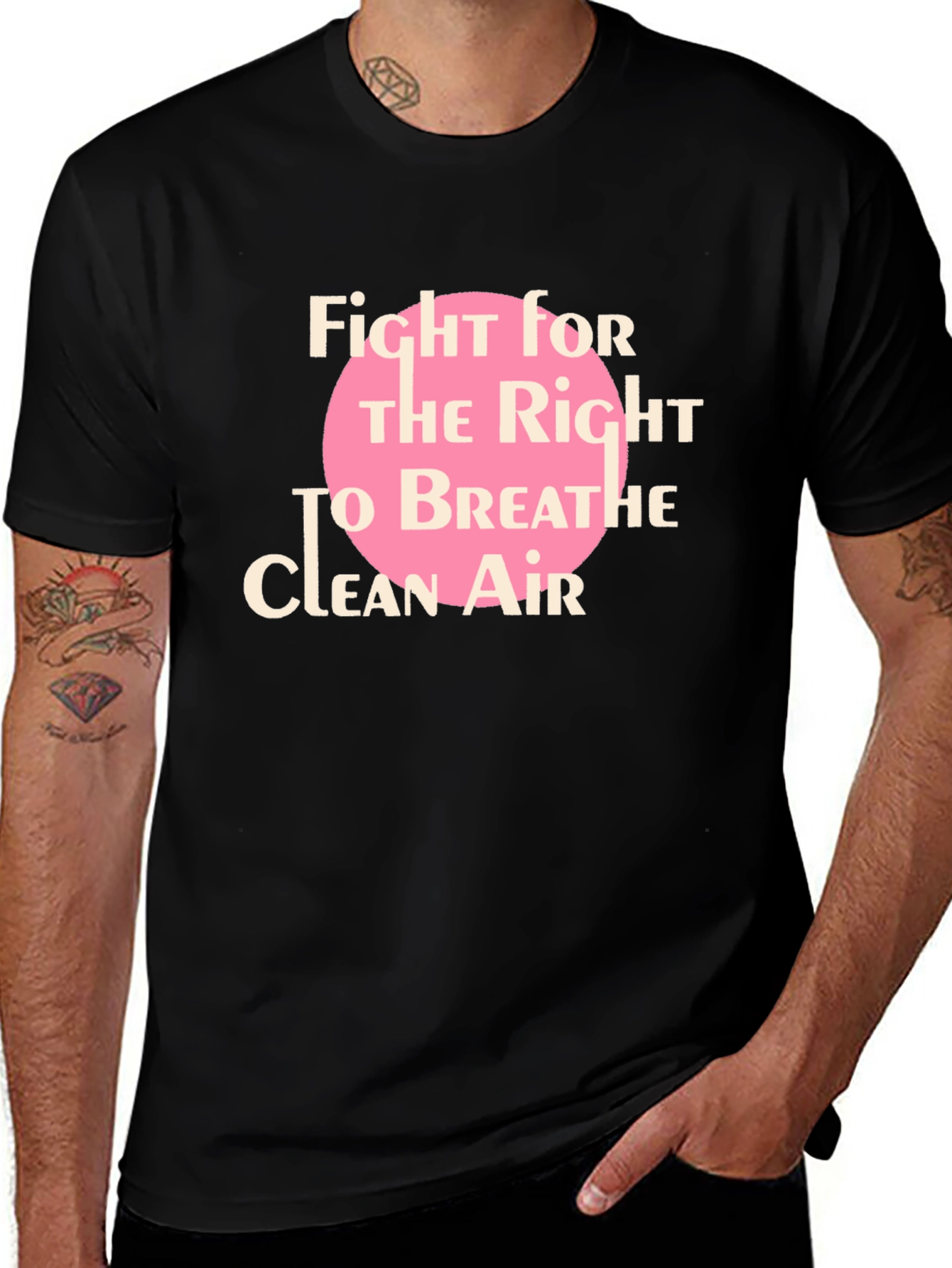 Fight for Clean Air Black T-Shirt
