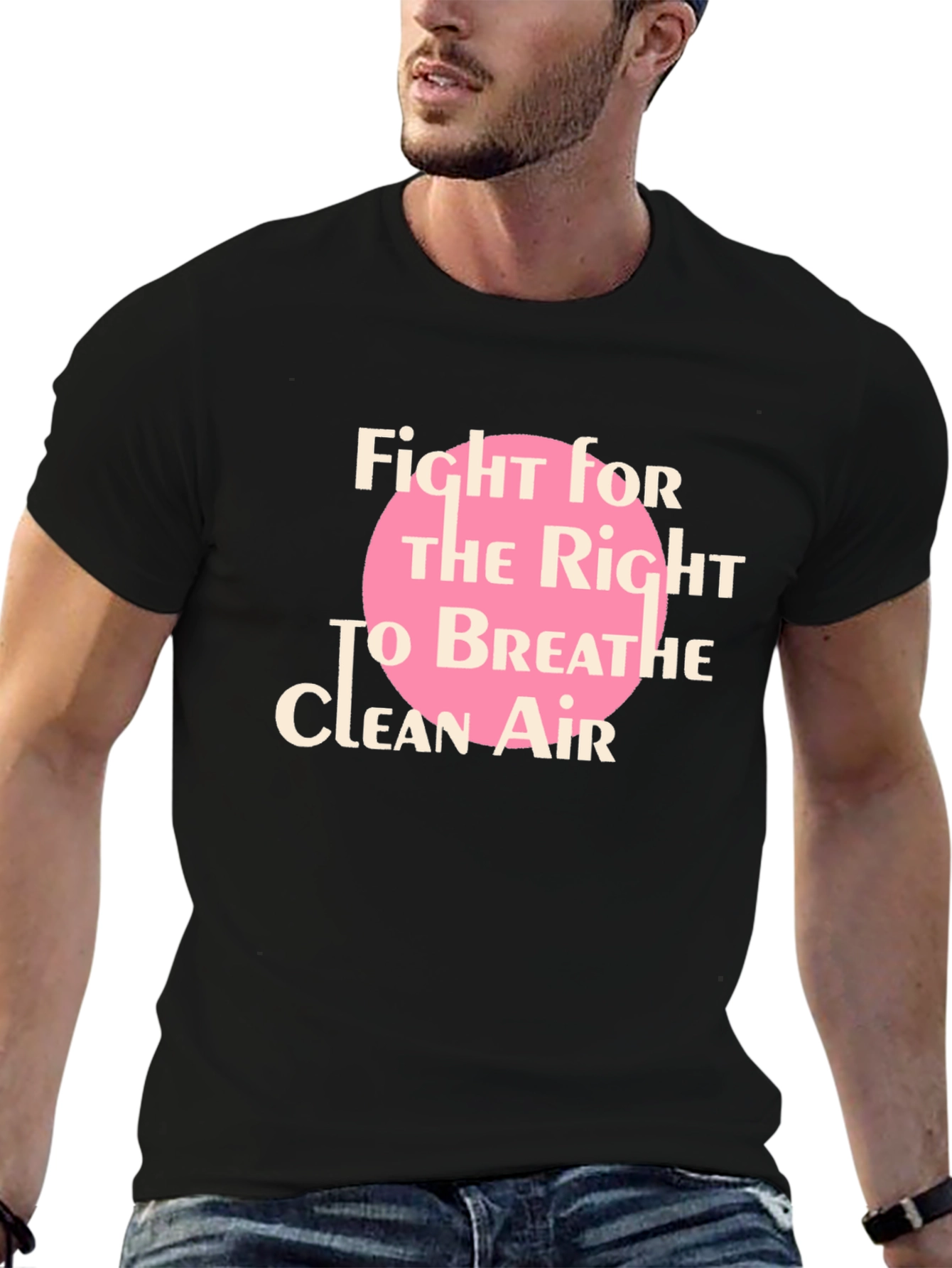 Fight for Clean Air Black T-Shirt
