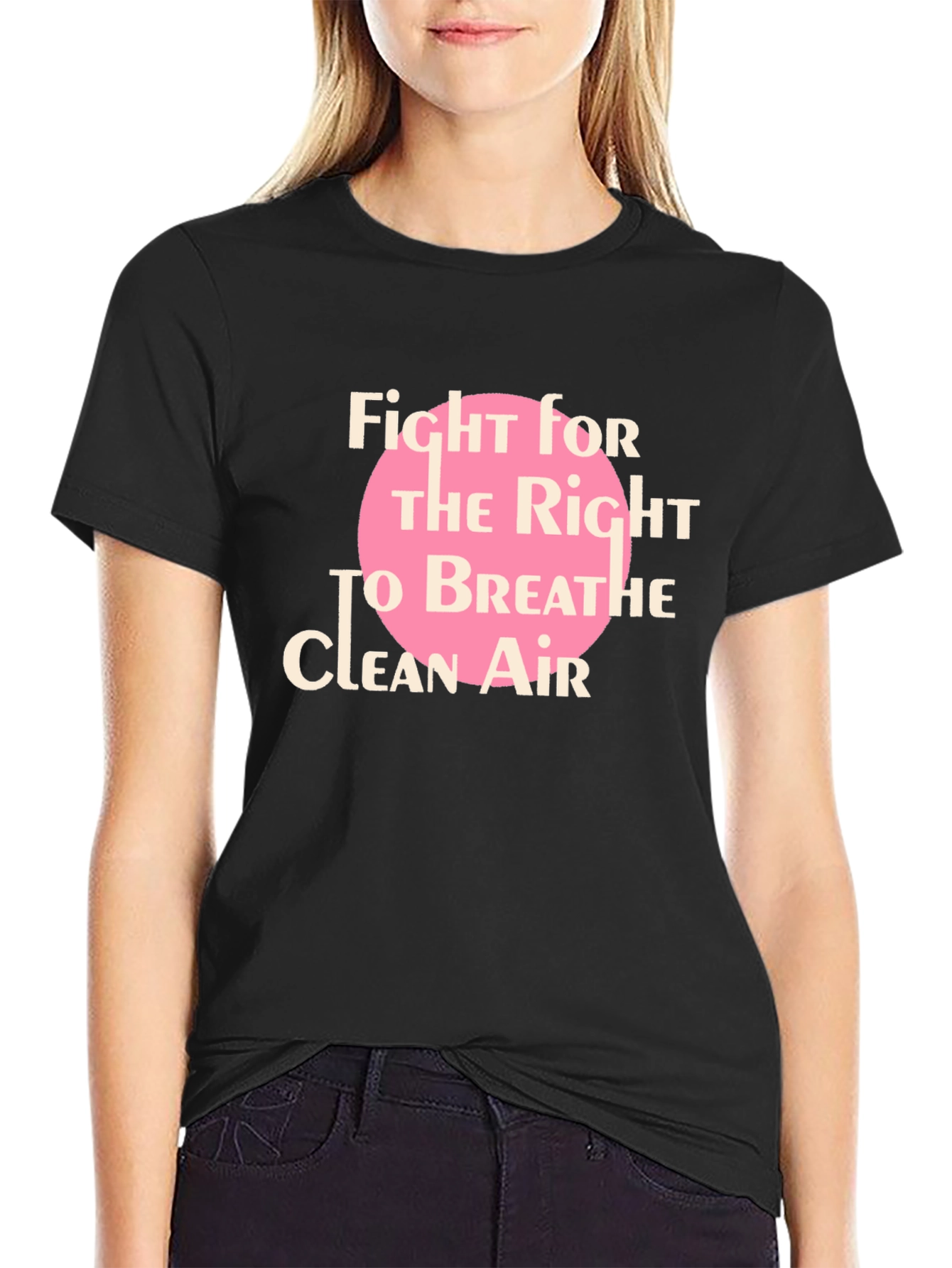 Fight for Clean Air Black T-Shirt