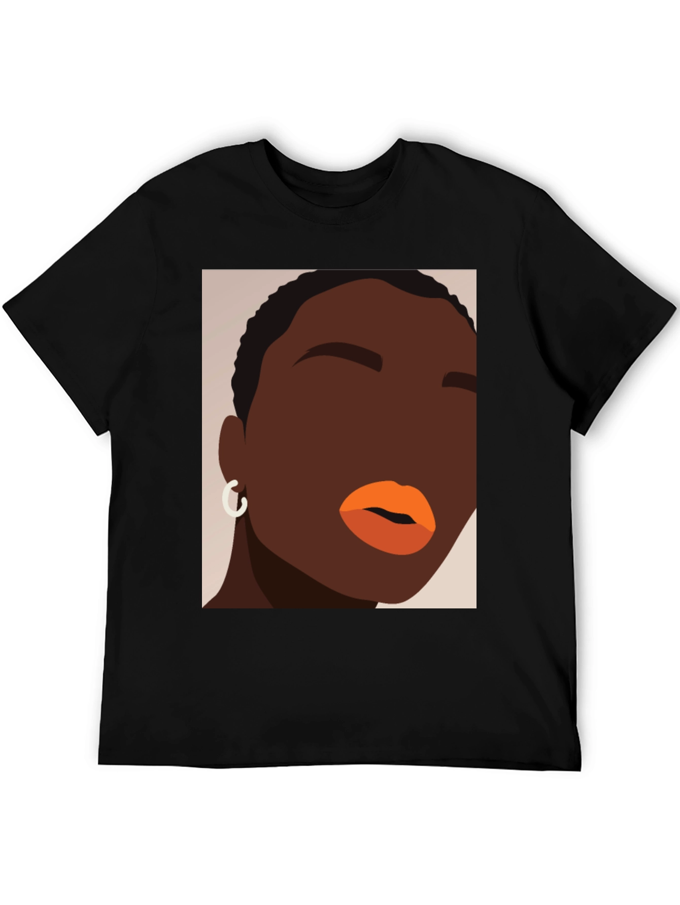 Minimalist Art Graphic Tee - Black