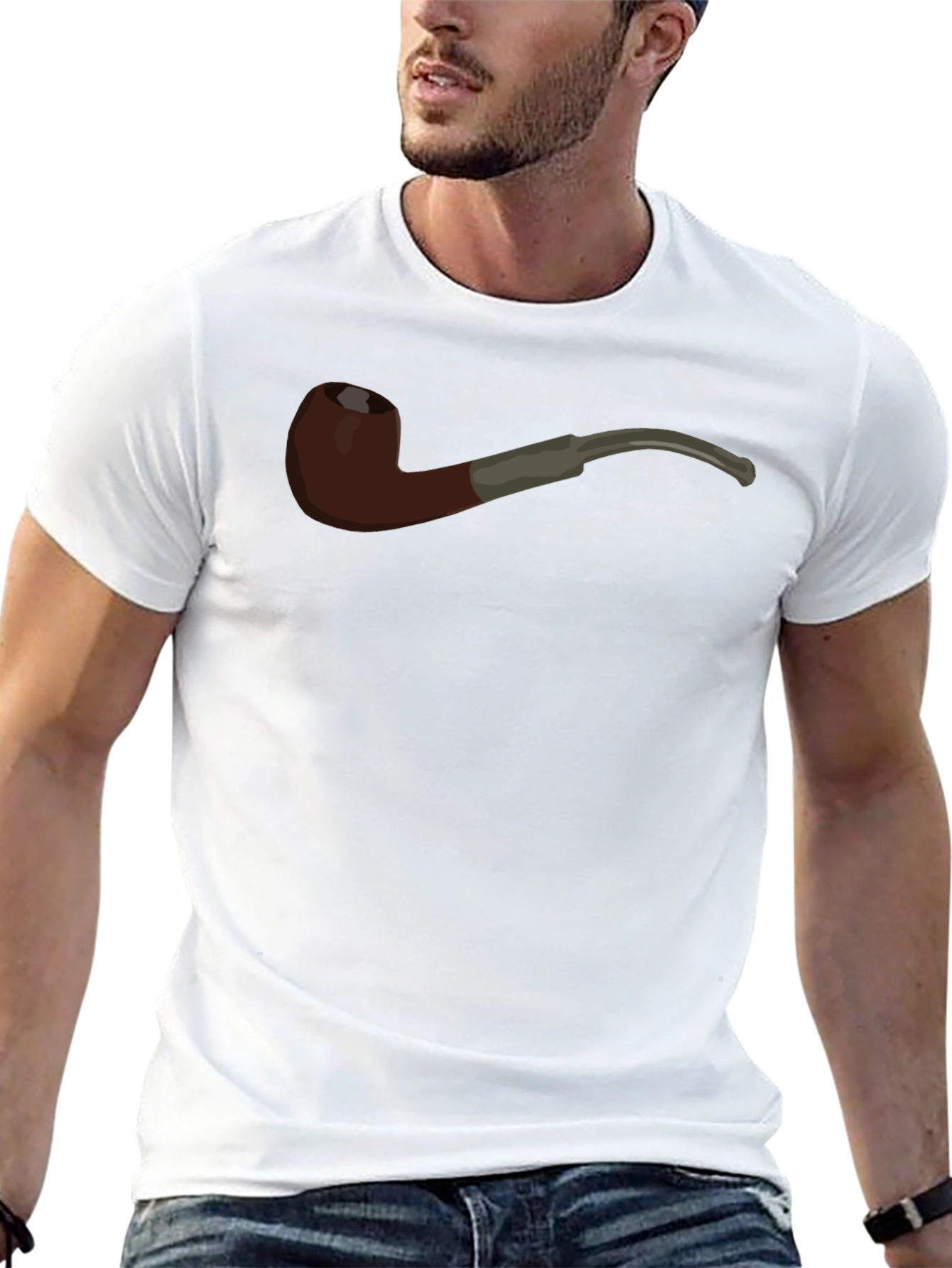 Smoking Pipe Graphic T-Shirt