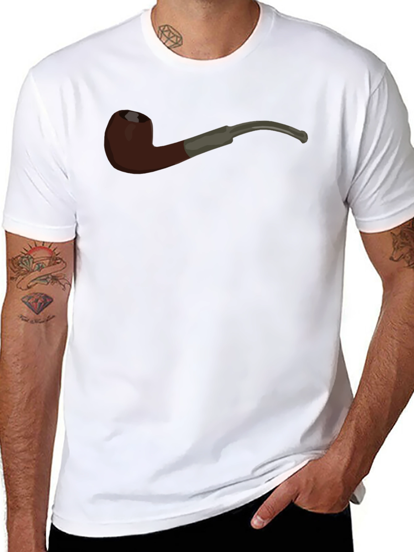 Smoking Pipe Graphic T-Shirt