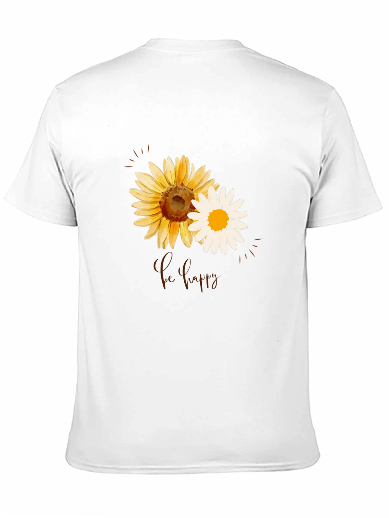 Sunflower & Daisy Be Happy Graphic Tee