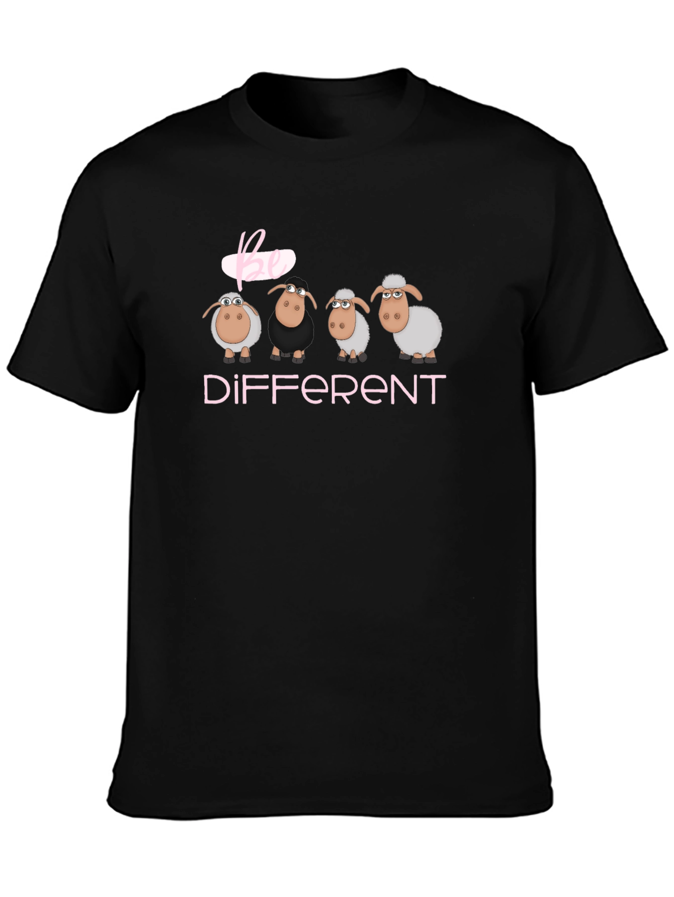 Be Different Sheep T-Shirt - Unique Graphic Tee