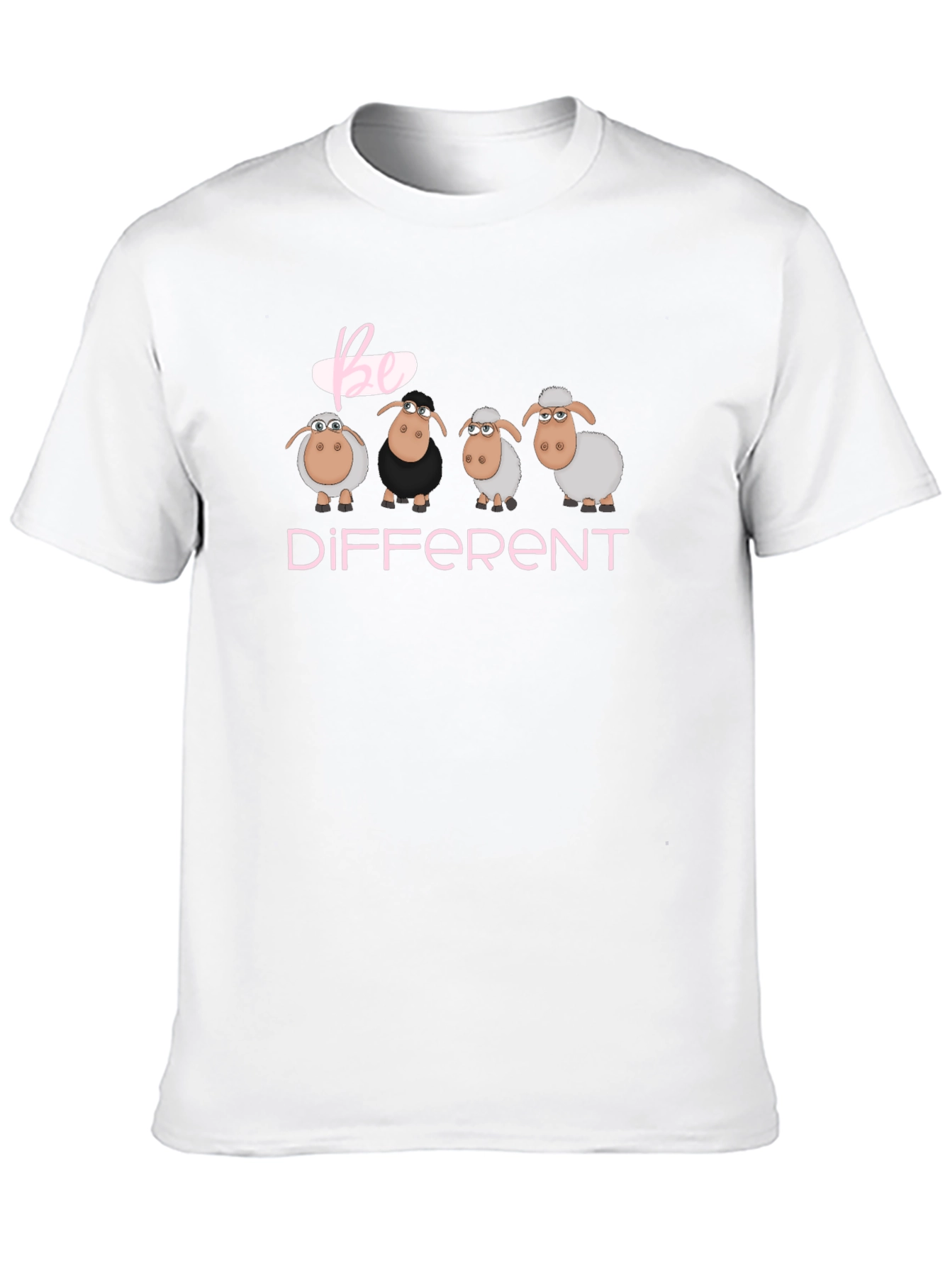 Be Different Sheep T-Shirt - Unique Graphic Tee