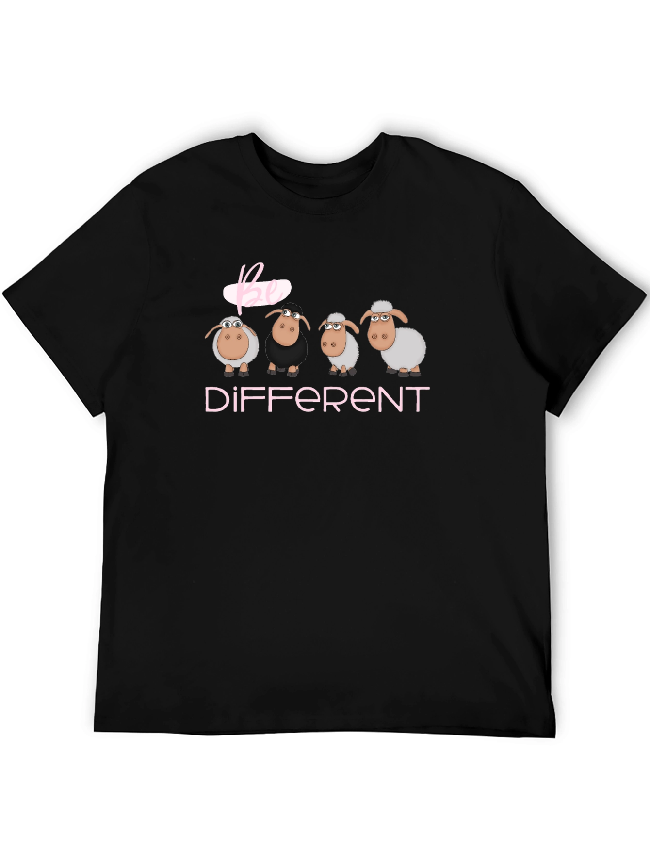 Be Different Sheep T-Shirt - Unique Graphic Tee