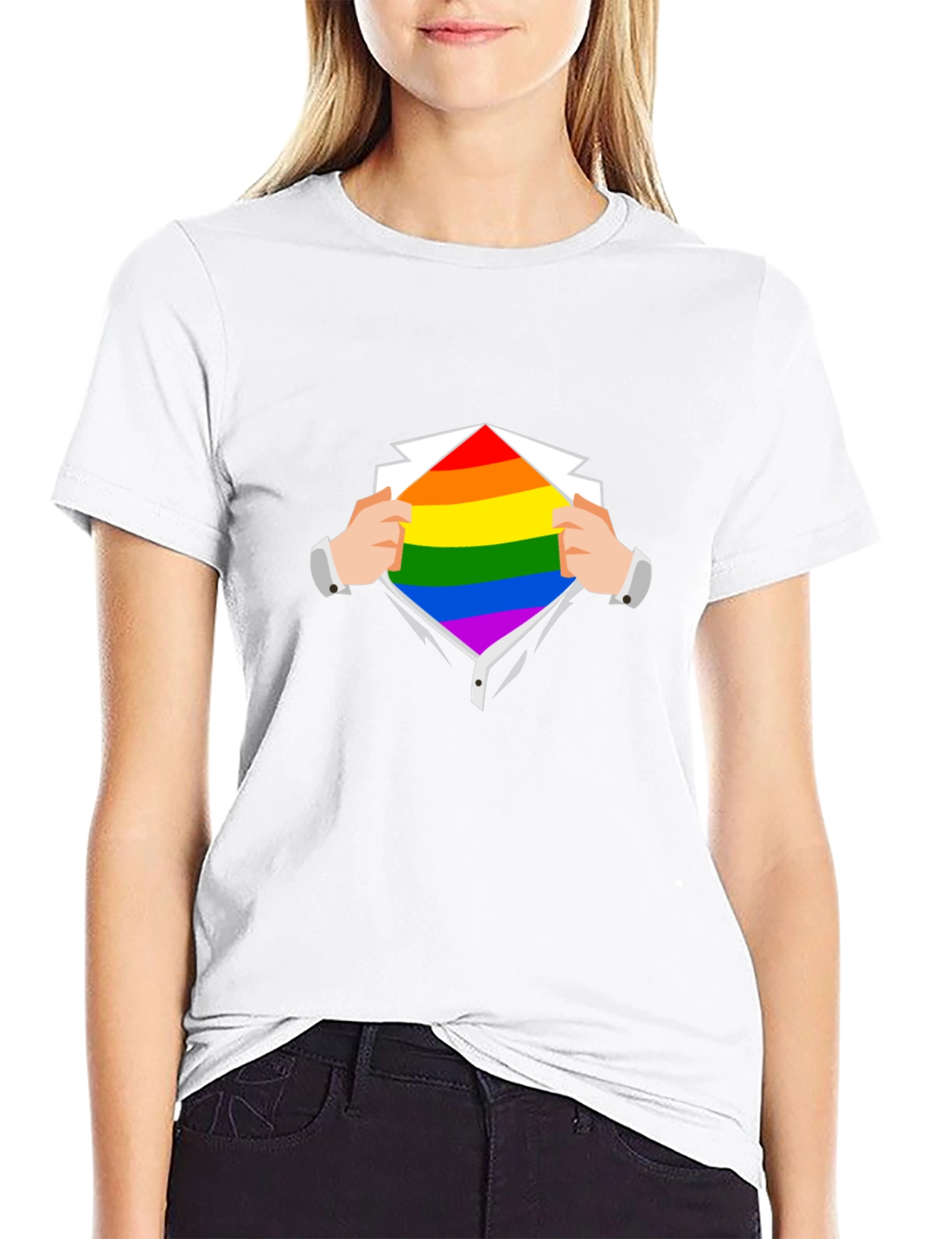 Pride Rainbow Shirt - LGBTQ+ Super Hero T-Shirt
