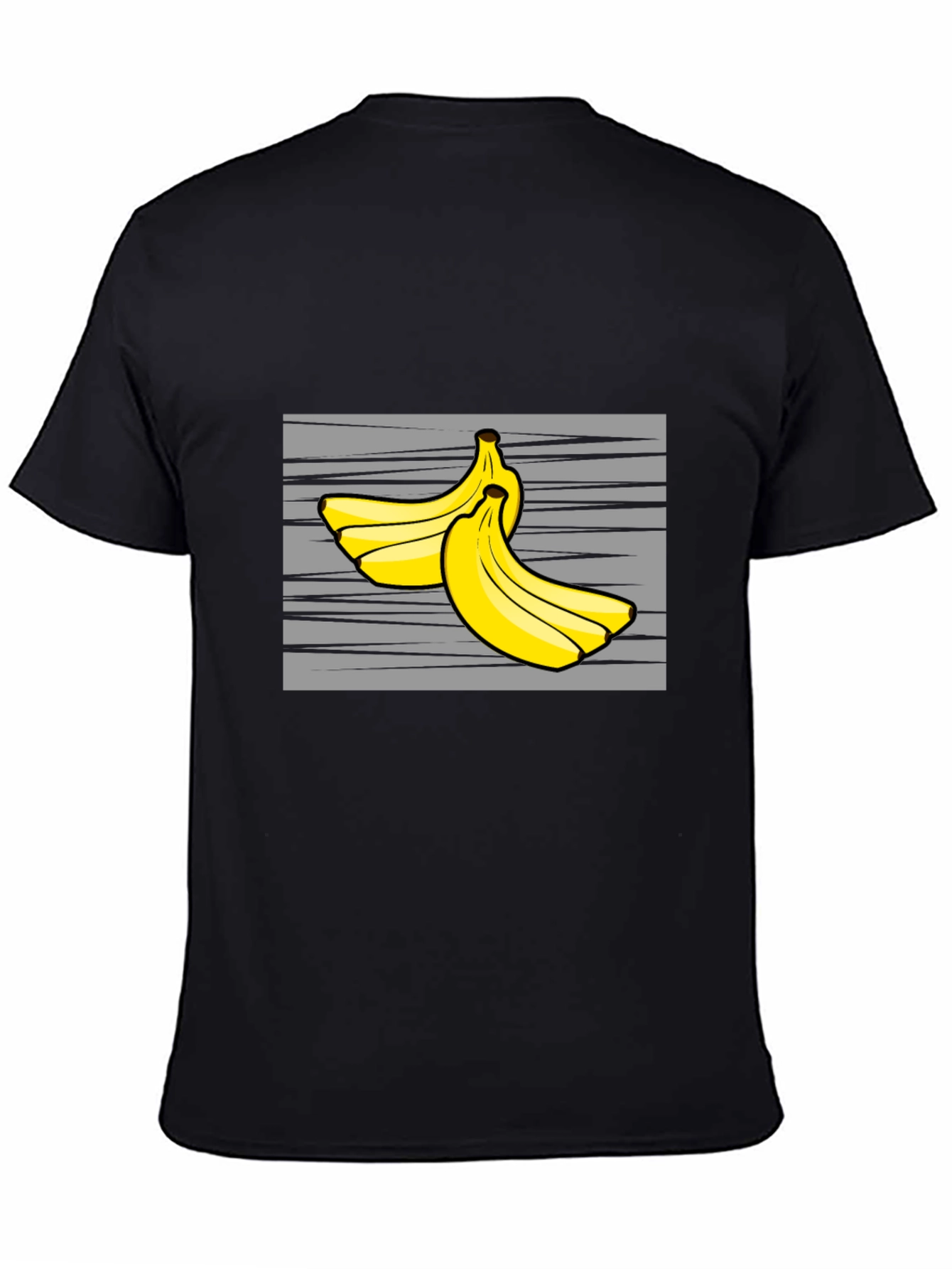 Banana Graphic Tee - Fruit Lovers Black T-Shirt