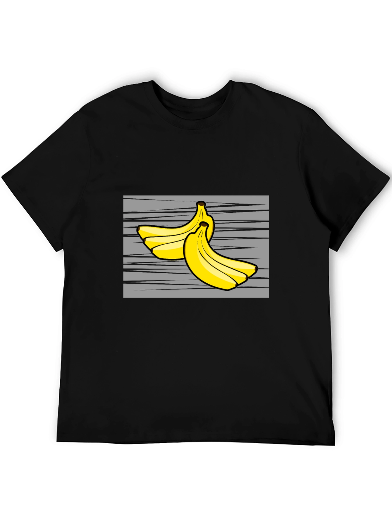 Banana Graphic Tee - Fruit Lovers Black T-Shirt