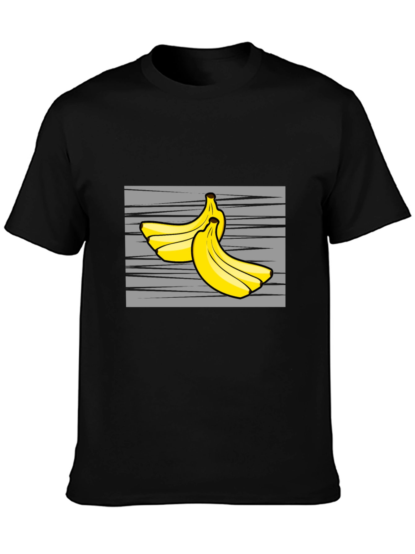 Banana Graphic Tee - Fruit Lovers Black T-Shirt