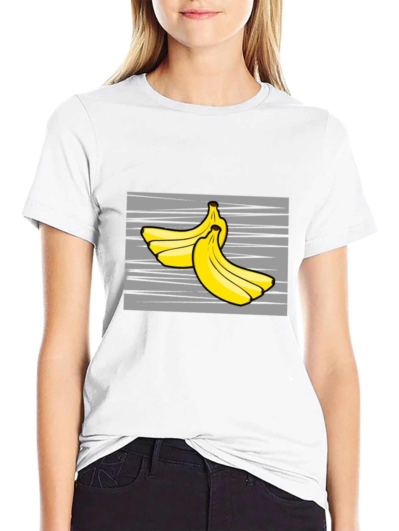 Banana Graphic Tee - Fruit Lovers Black T-Shirt