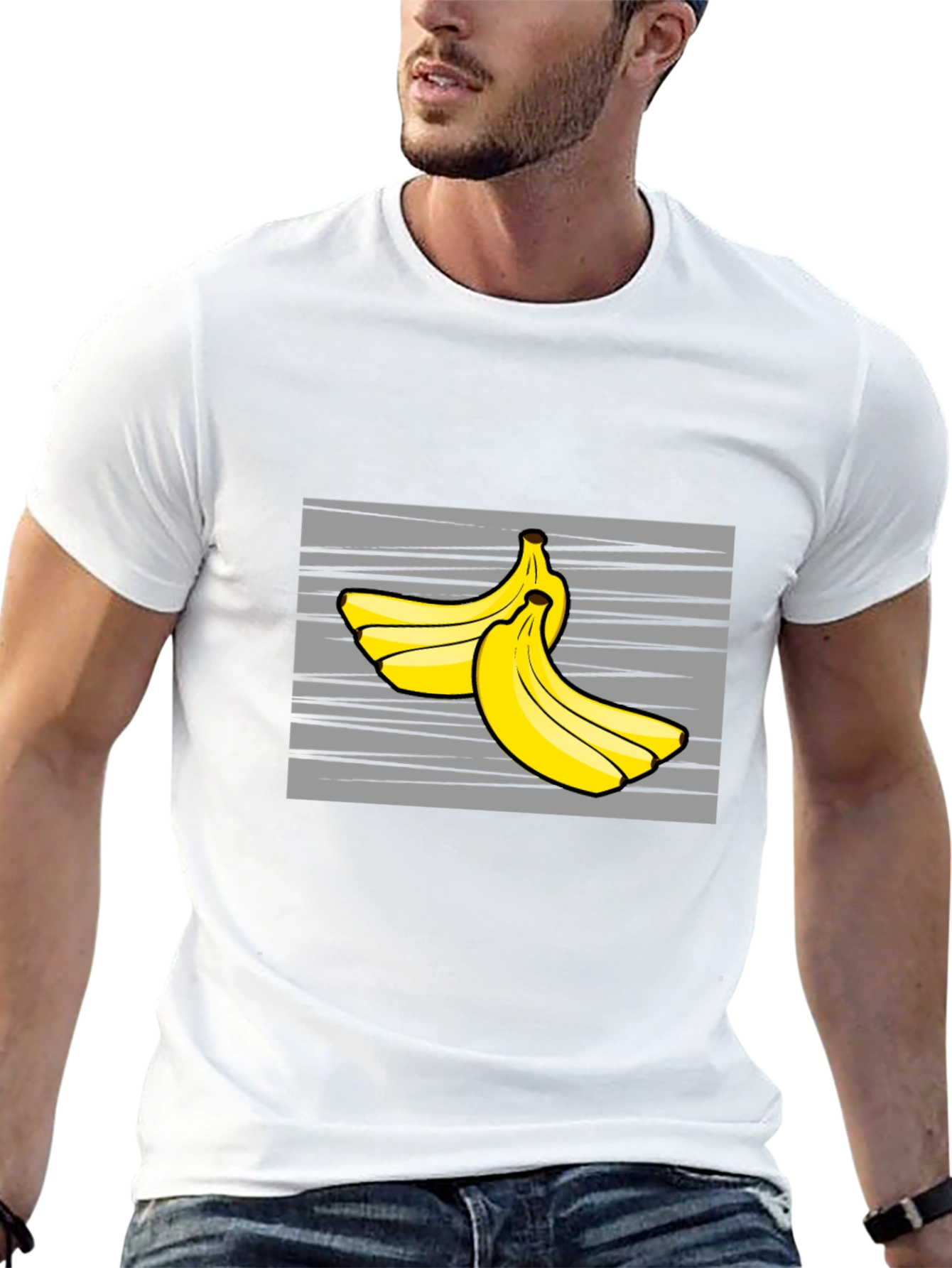 Banana Graphic Tee - Fruit Lovers Black T-Shirt