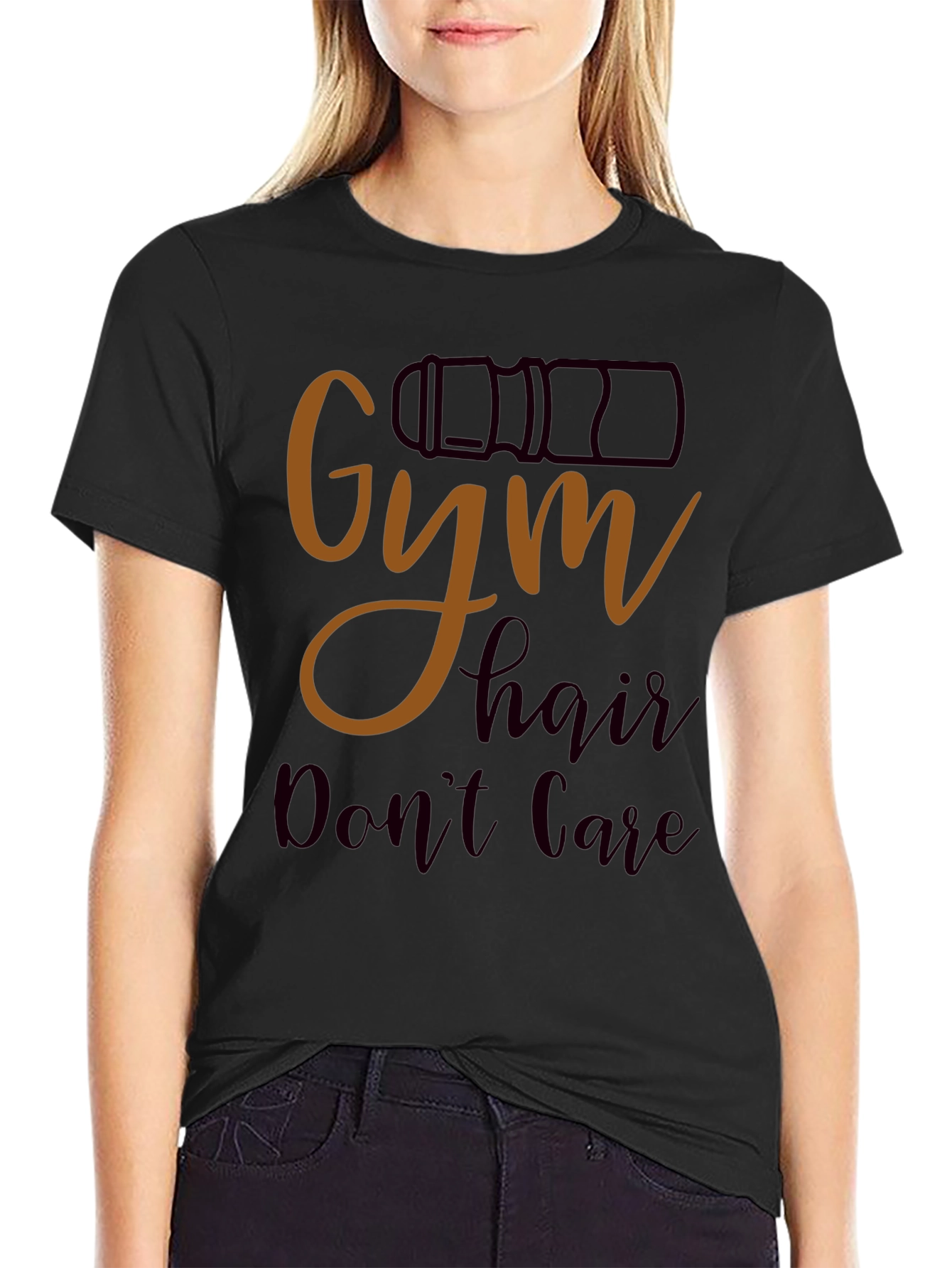 Gym Hair Dont Care Graphic T-Shirt