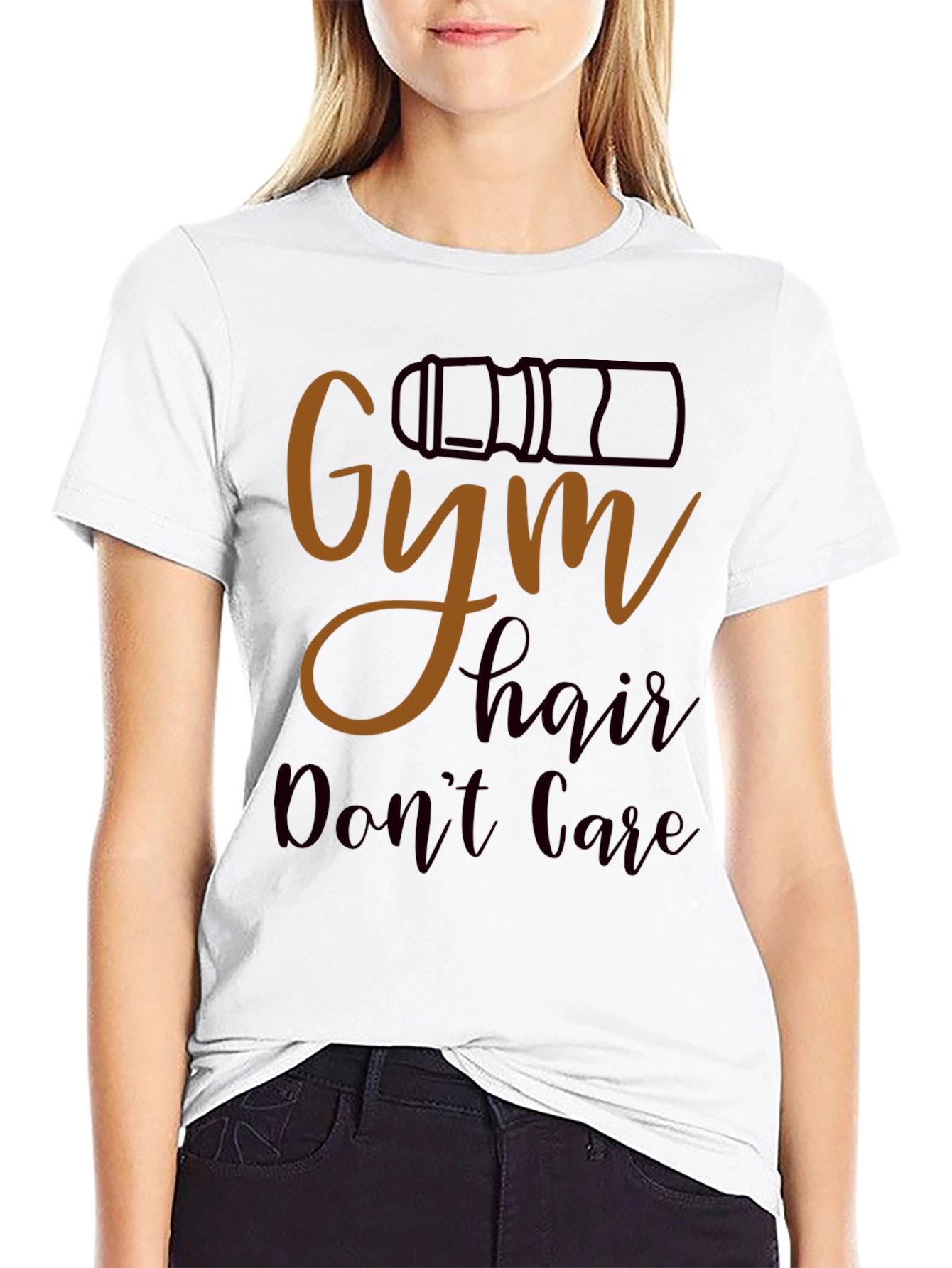 Gym Hair Dont Care Graphic T-Shirt