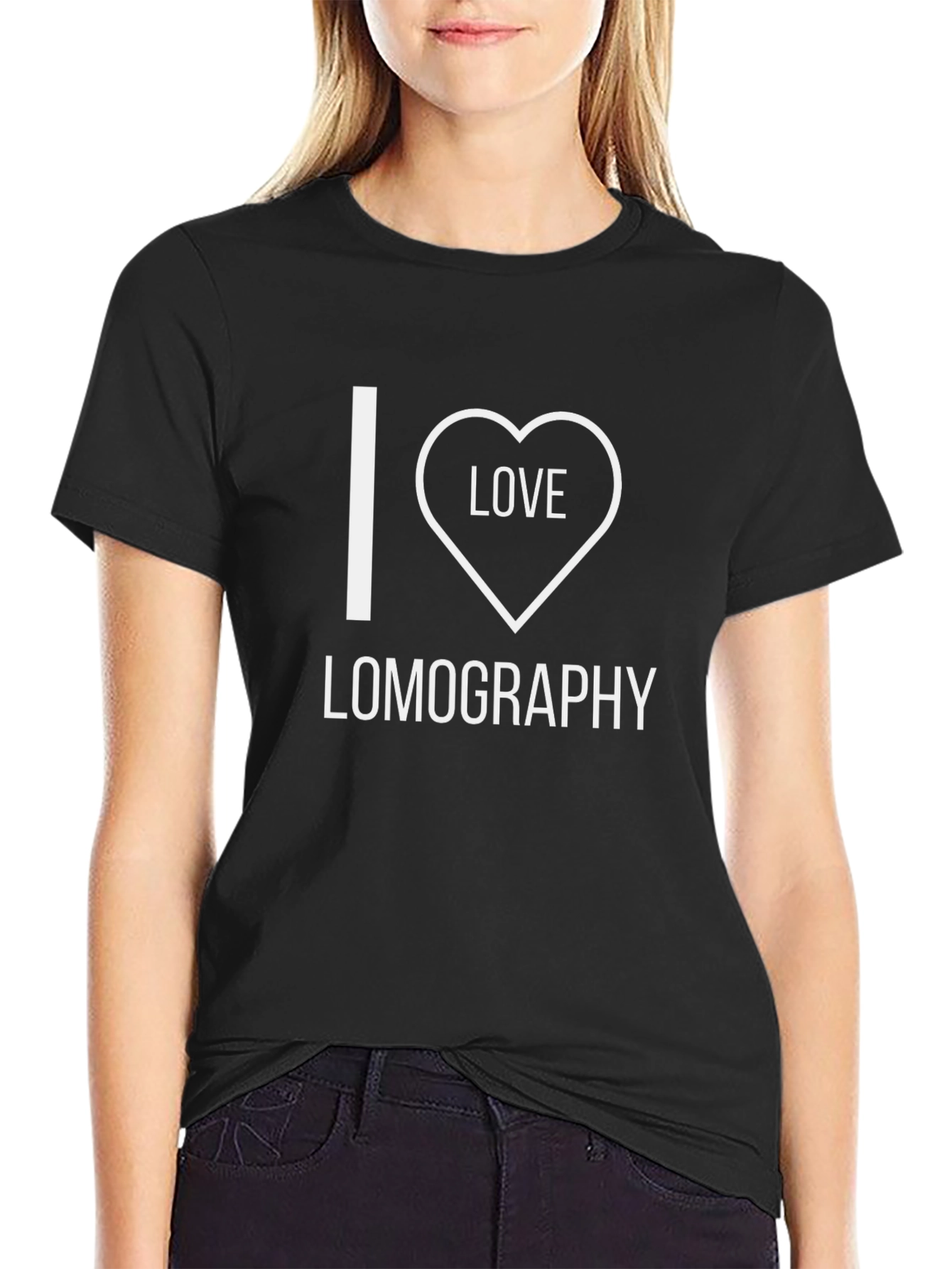 I Love Lomography Black T-Shirt