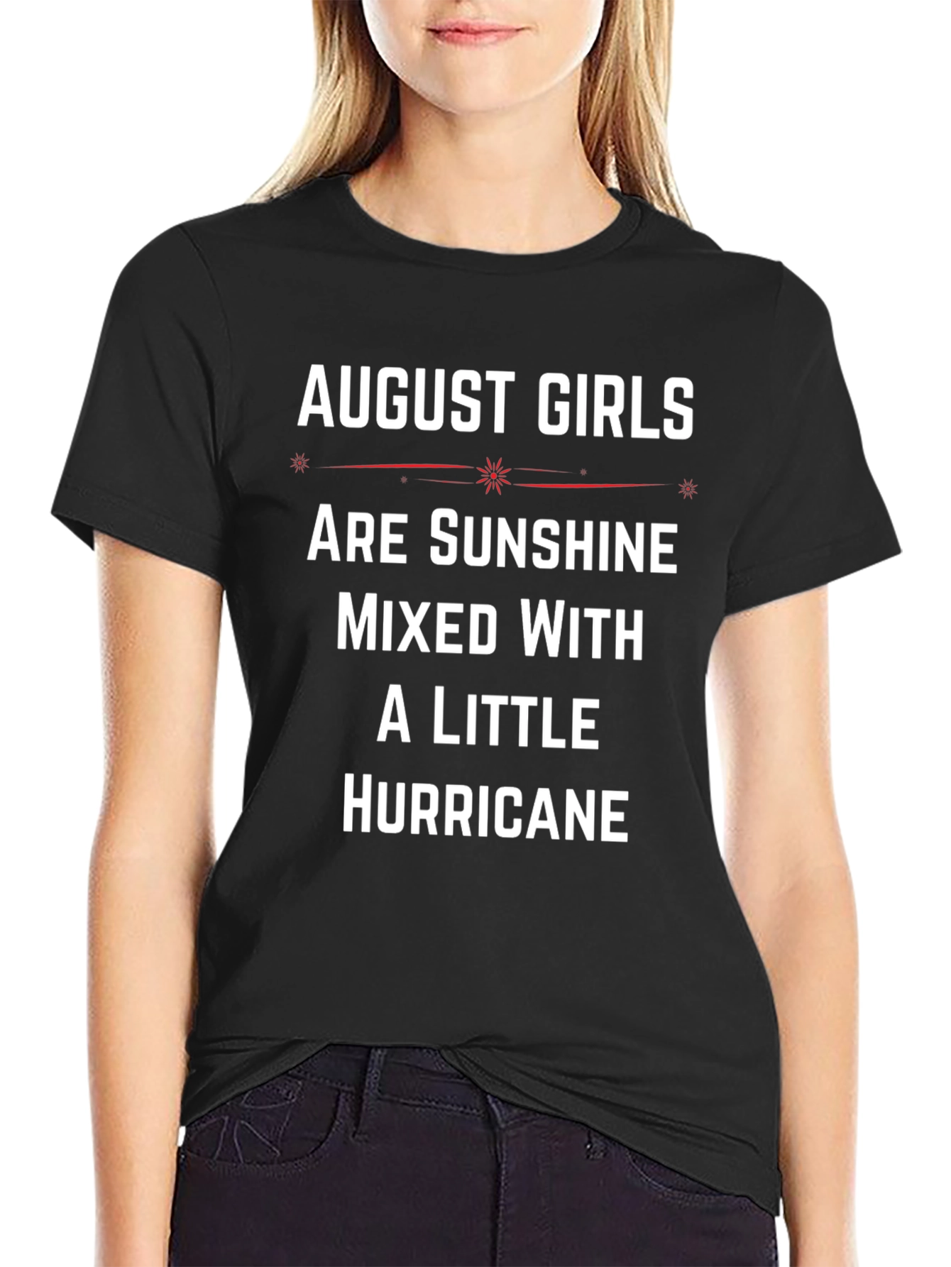August Girls Sunshine Hurricane Black T-Shirt