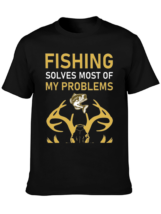 Fishing Solves Problems T-Shirt