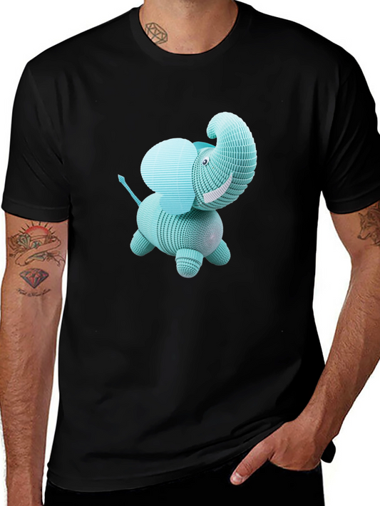 Cute Elephant Graphic Tee - Modern Design