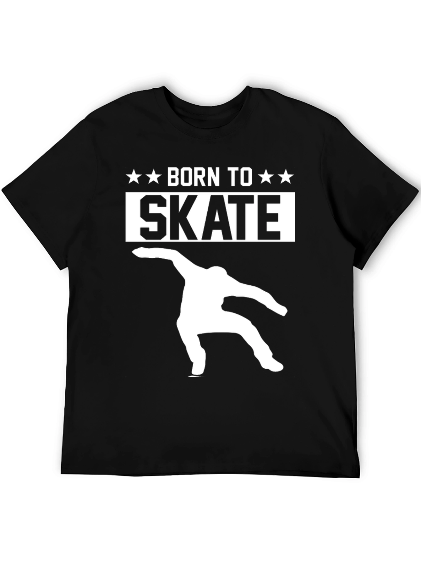 Born to Skate Black Graphic Tee