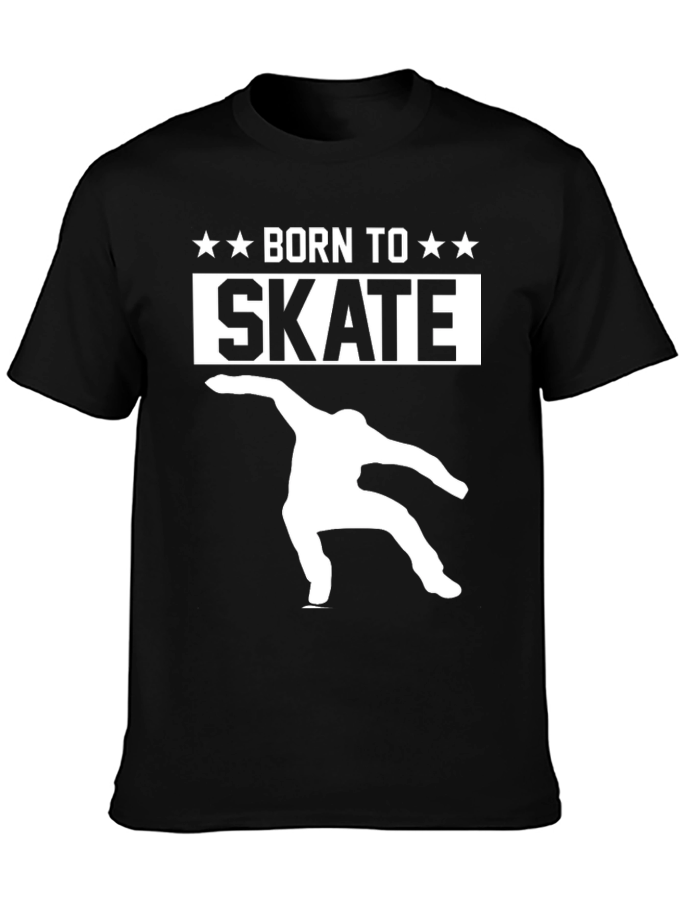 Born to Skate Black Graphic Tee