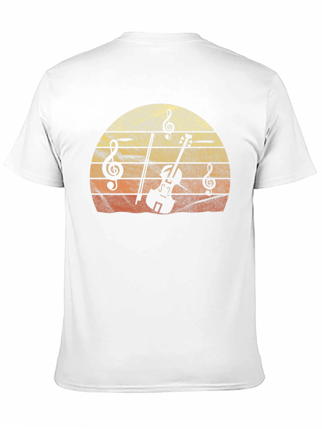 Musical Sunset T-Shirt - Violin & Notes