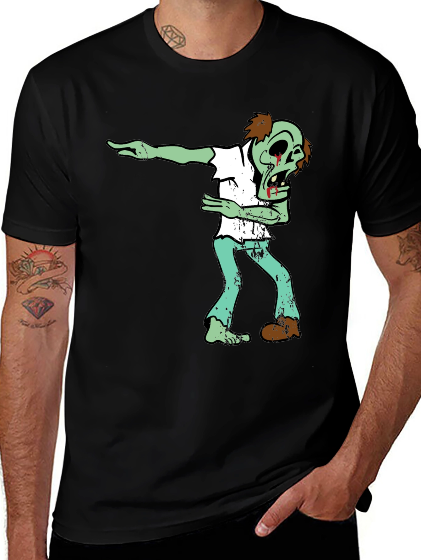 Zombie Dab Graphic Tee - Halloween Fun!