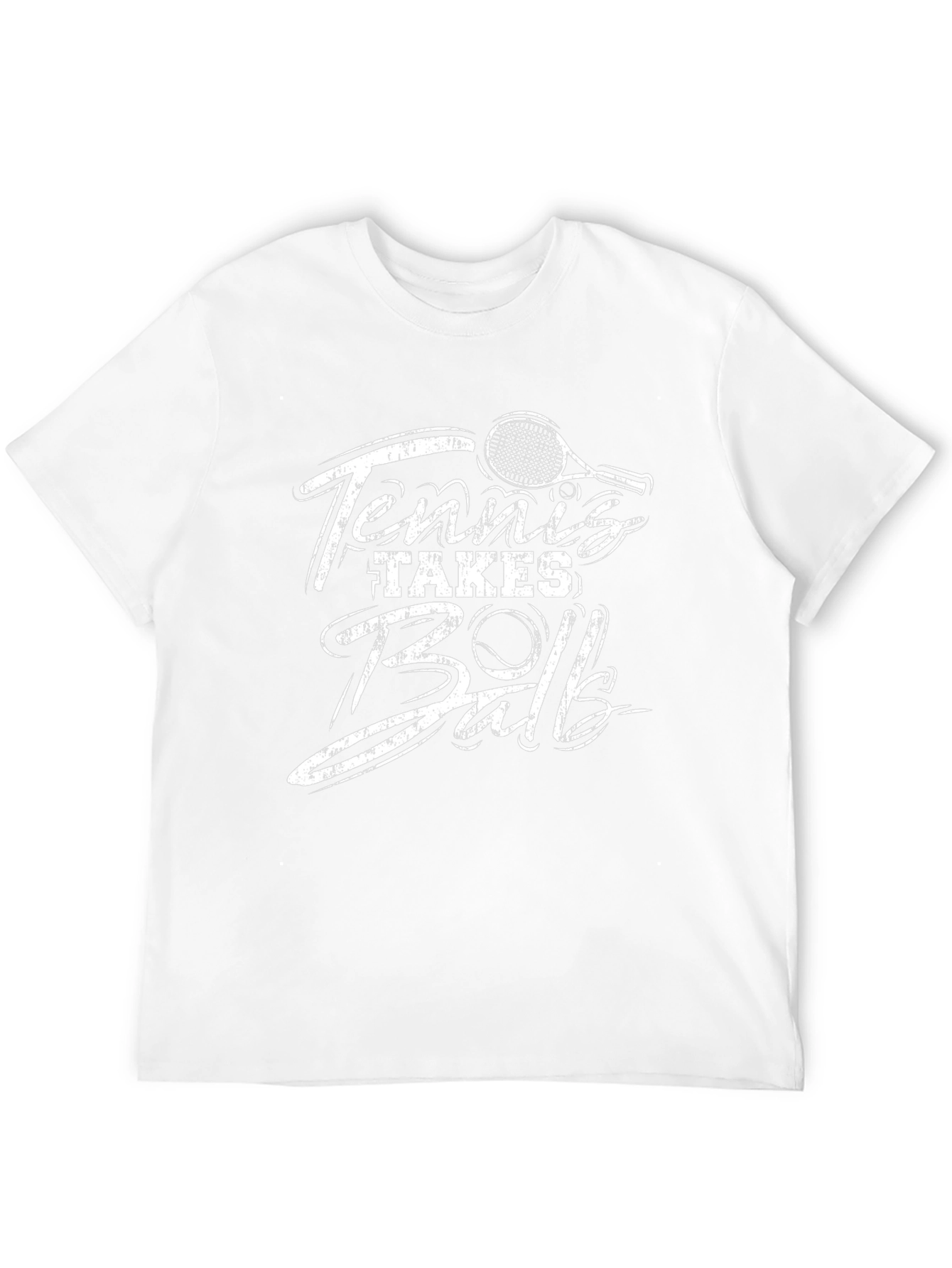 Tennis Takes Ball Black Graphic Tee