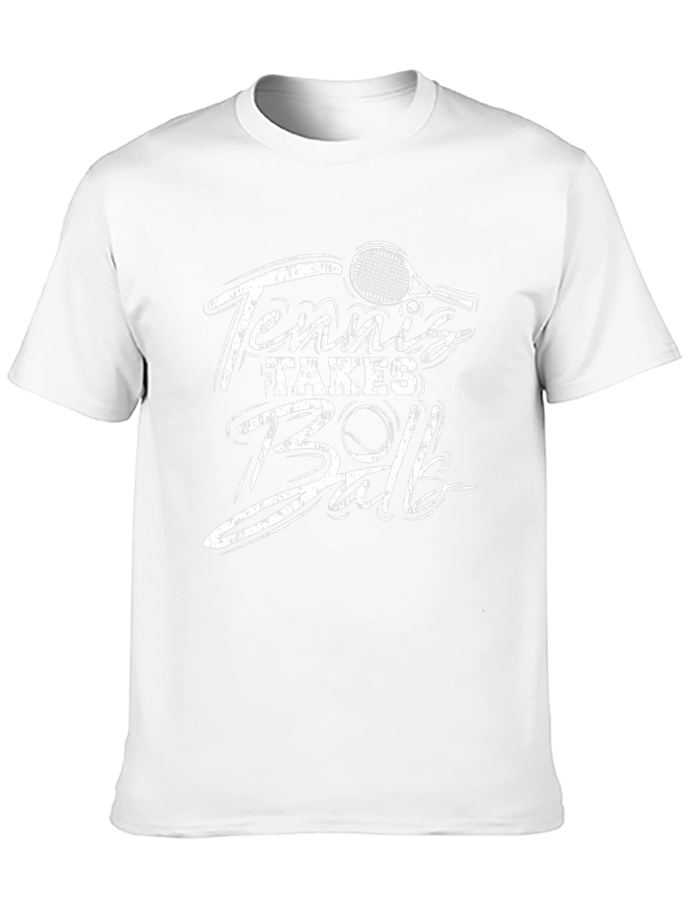 Tennis Takes Ball Black Graphic Tee