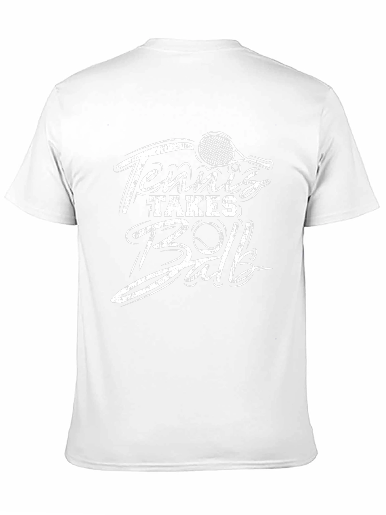 Tennis Takes Ball Black Graphic Tee