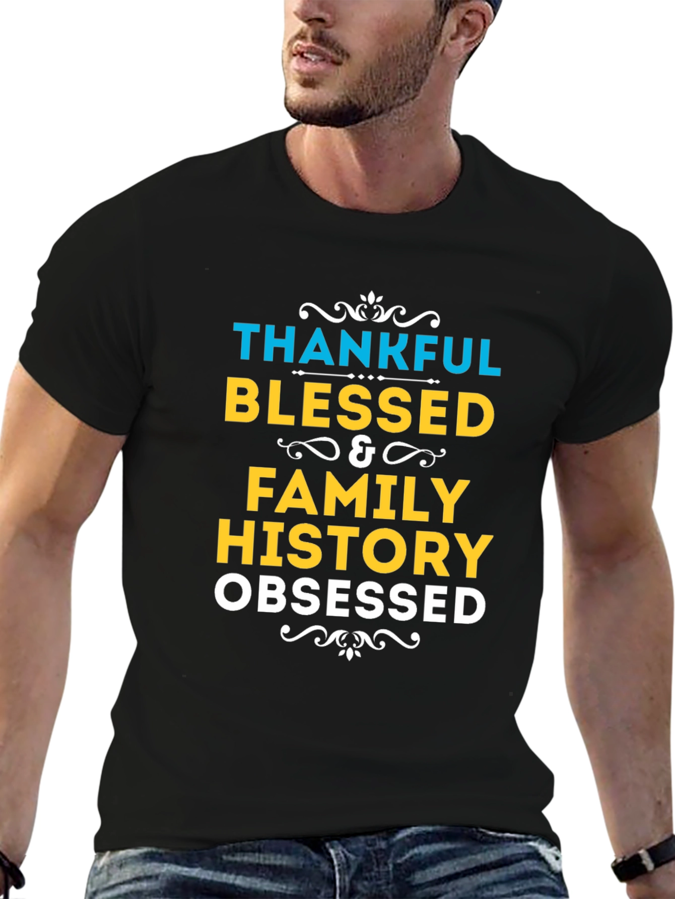Thankful Blessed Family History T-Shirt