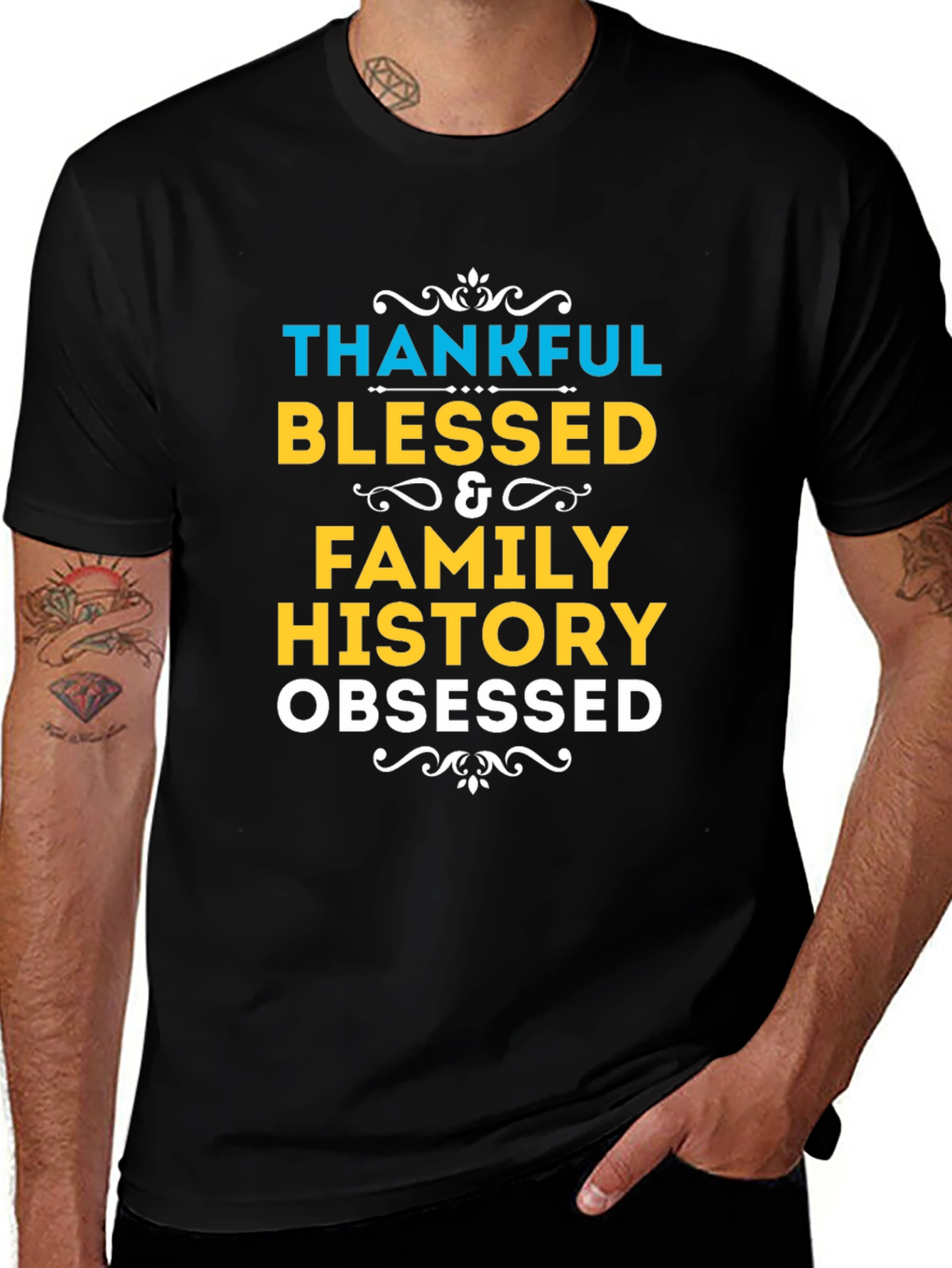 Thankful Blessed Family History T-Shirt