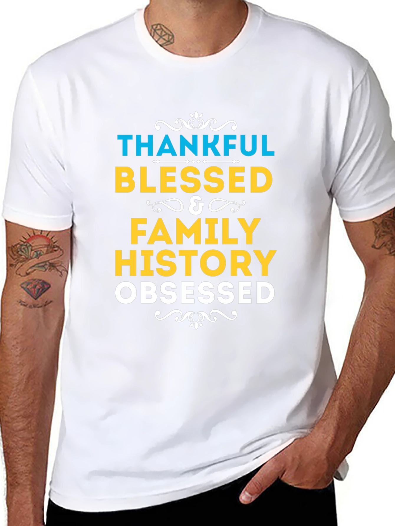 Thankful Blessed Family History T-Shirt