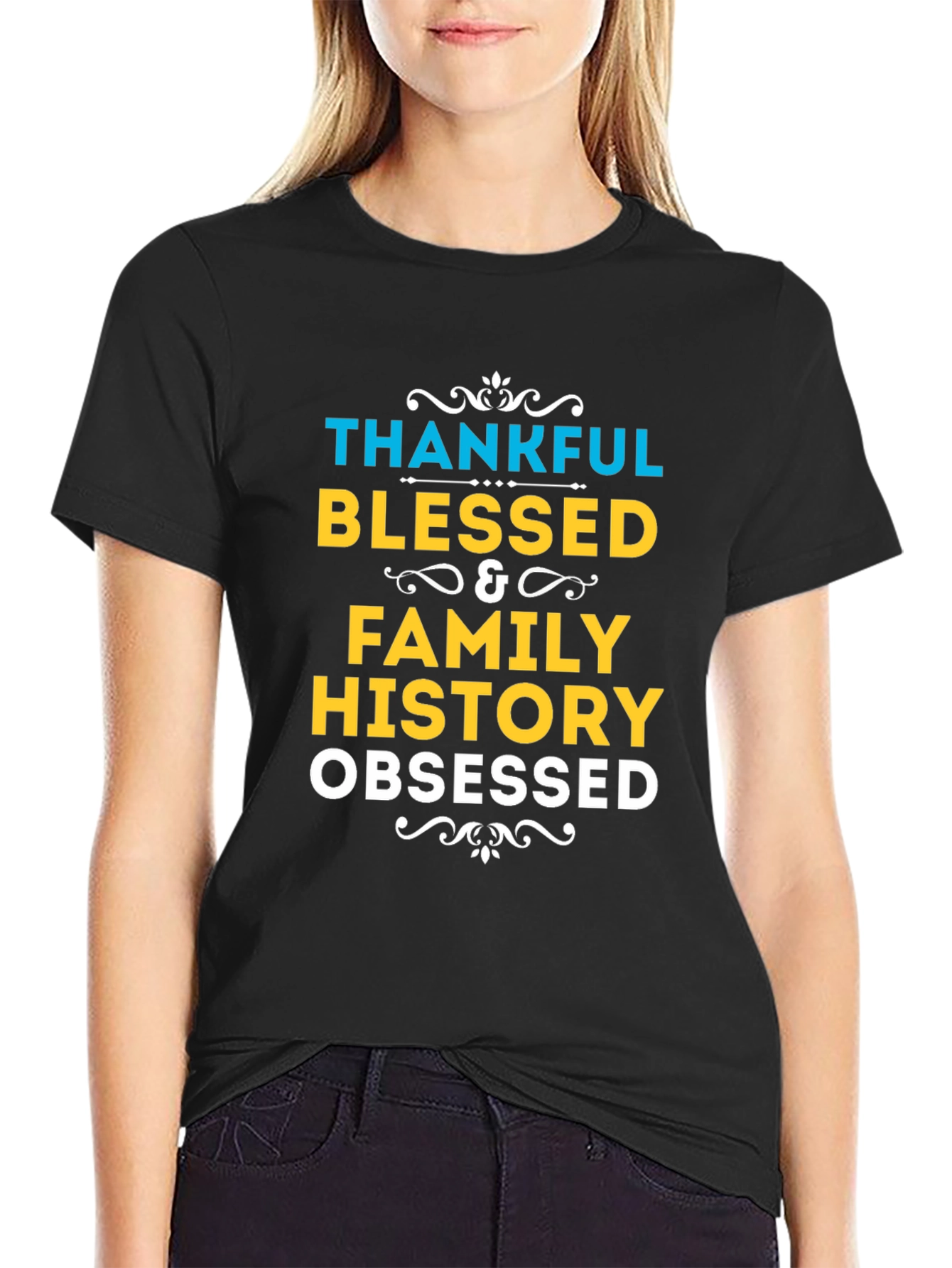 Thankful Blessed Family History T-Shirt