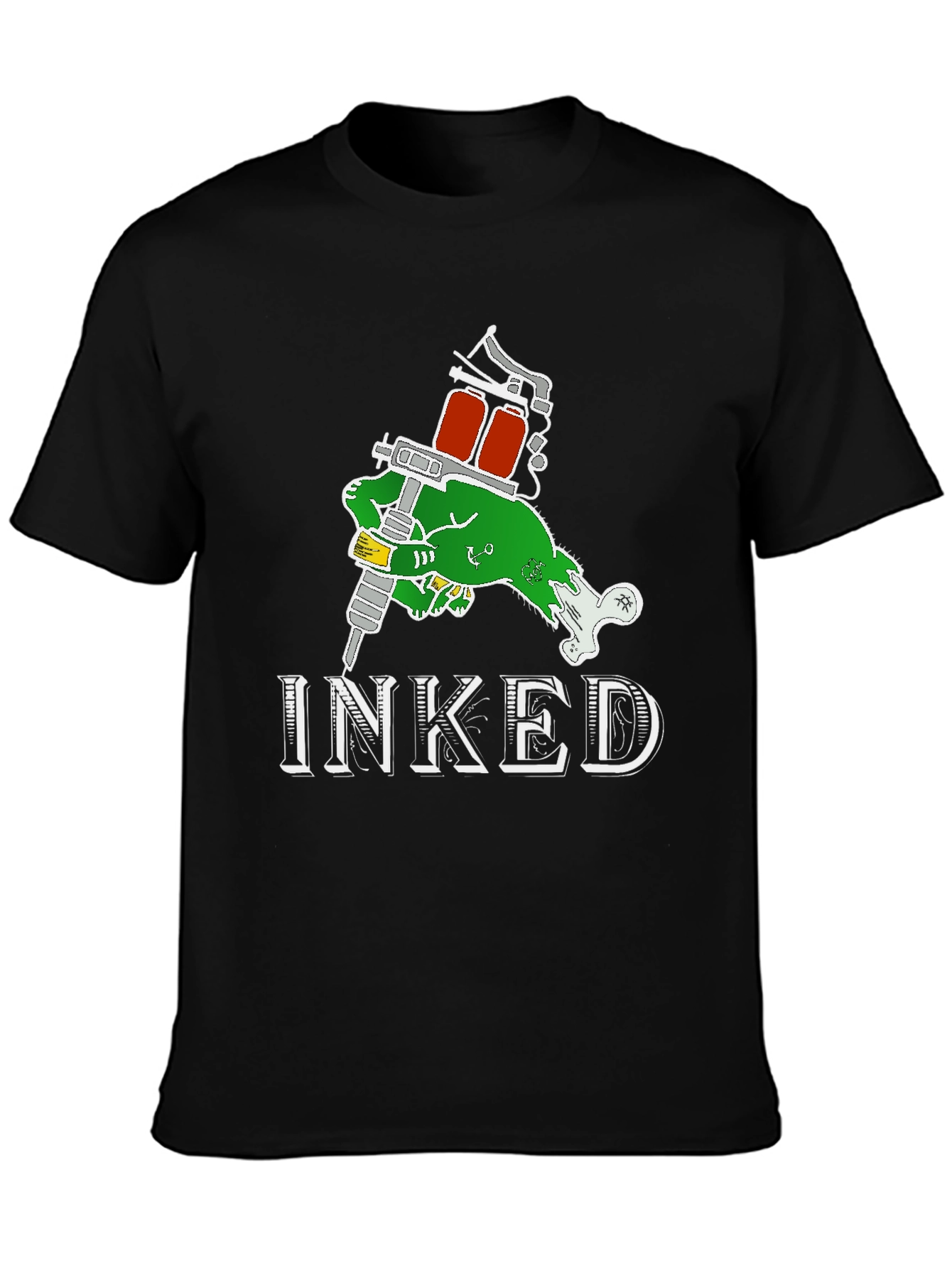 Inked Zombie Tattoo Artist T-Shirt - Cool Graphic Tee