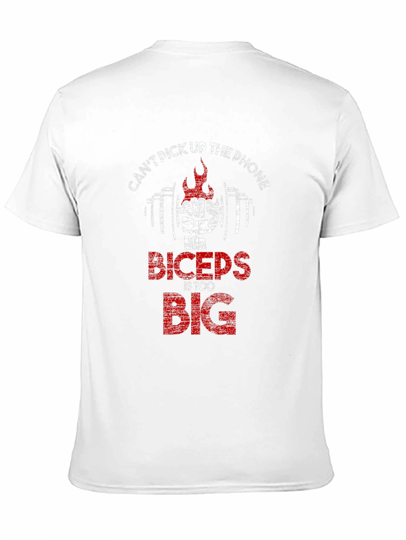 Funny Biceps Too Big Gym Workout T-Shirt