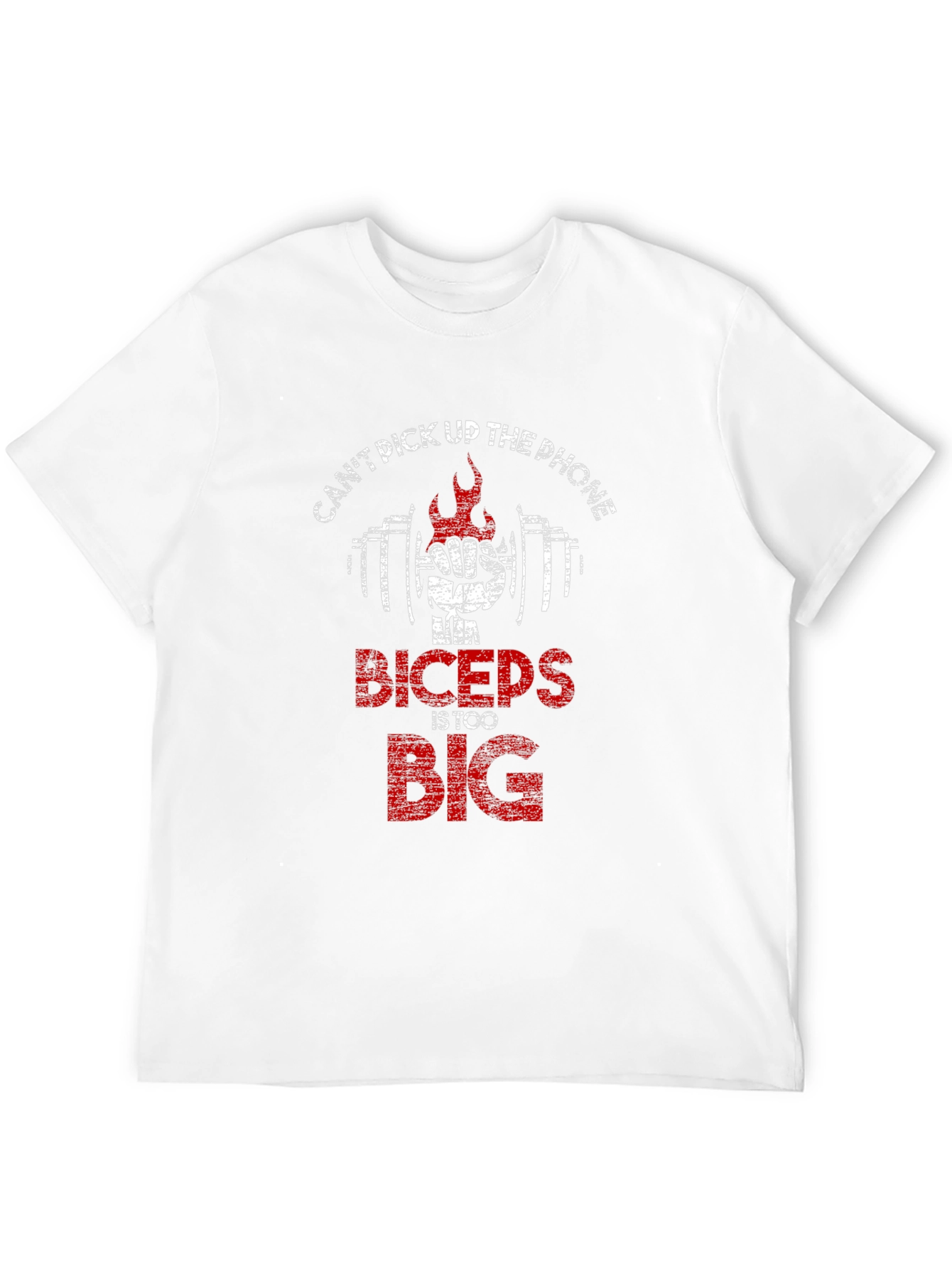 Funny Biceps Too Big Gym Workout T-Shirt