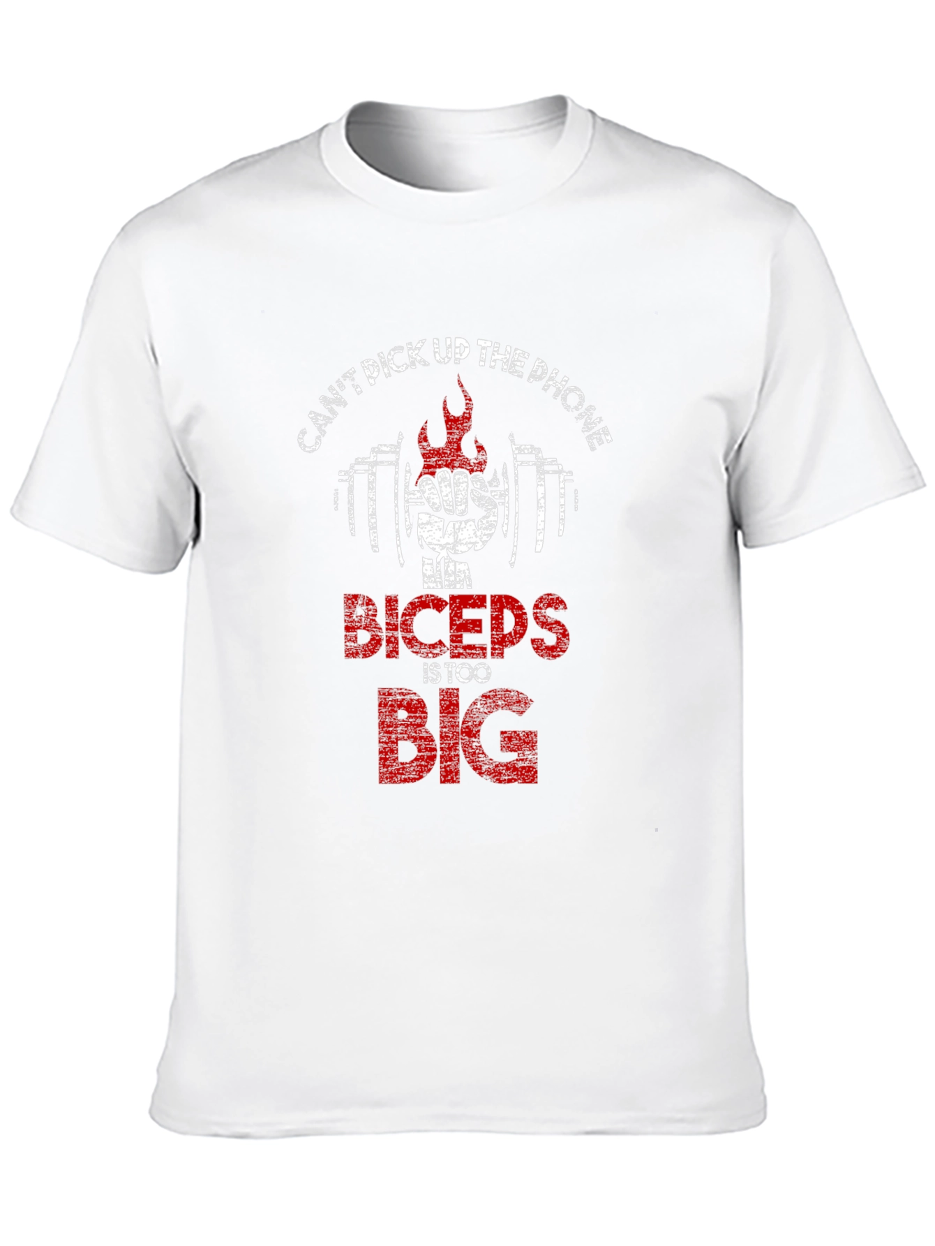 Funny Biceps Too Big Gym Workout T-Shirt