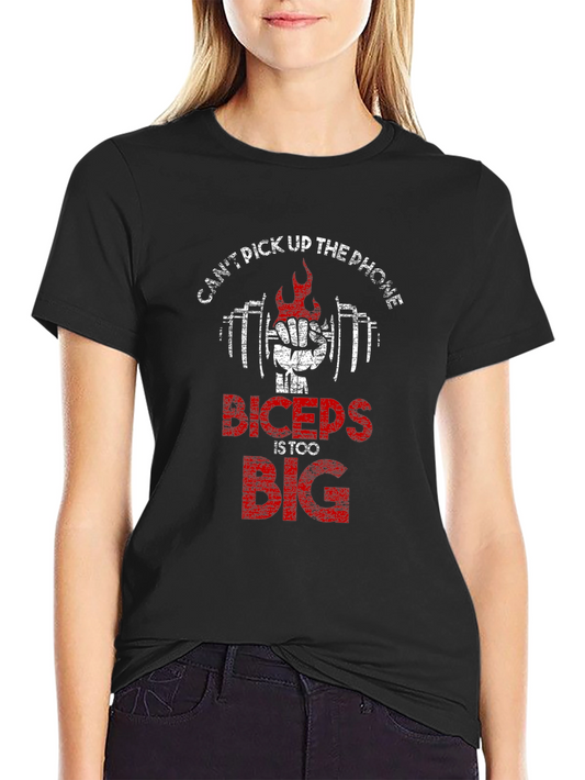 Funny Biceps Too Big Gym Workout T-Shirt