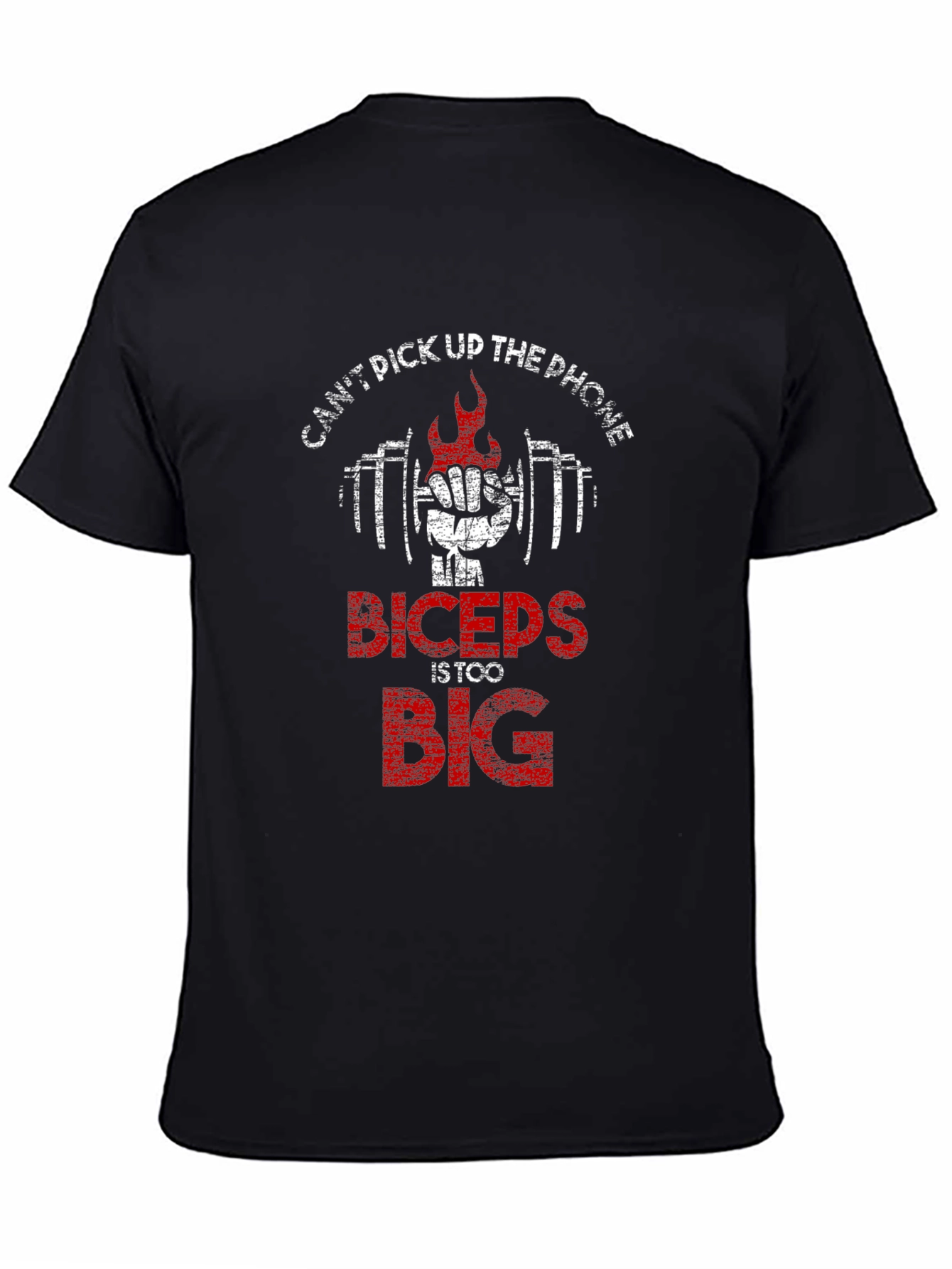 Funny Biceps Too Big Gym Workout T-Shirt
